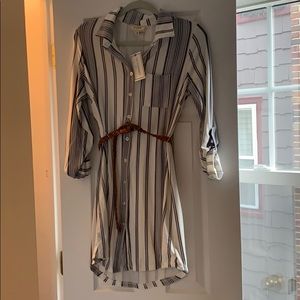 NWT super soft flannel dress with belt